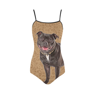 Staffordshire Bull Terrier Lover Strap Swimsuit - TeeAmazing