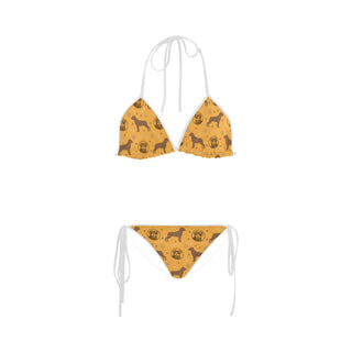 Rottweiler Pattern Custom Bikini Swimsuit - TeeAmazing