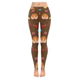 Wrestling Pattern Low Rise Leggings (Invisible Stitch) (Model L05) - TeeAmazing