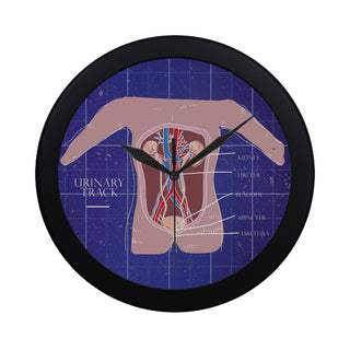 Anatomy Black Circular Plastic Wall clock - TeeAmazing