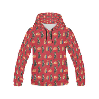 Dachshund Water Colour Pattern No.2 All Over Print Hoodie for Women - TeeAmazing