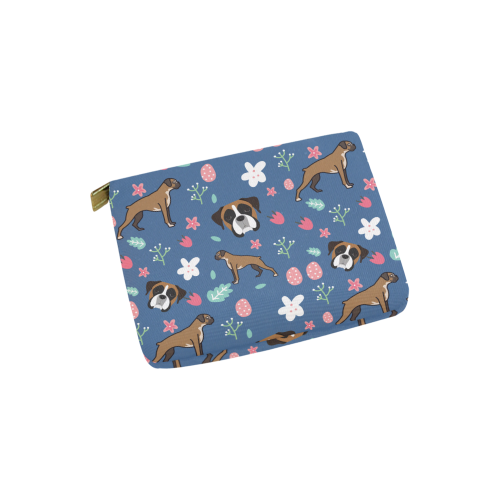Boxer Flower Carry-All Pouch 6''x5'' - TeeAmazing