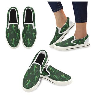 Sailor Jupiter White Women's Slip-on Canvas Shoes/Large Size (Model 019) - TeeAmazing