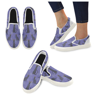 Oriental Longhair White Women's Slip-on Canvas Shoes - TeeAmazing