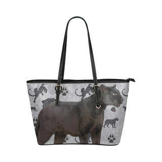 Panther Leather Tote Bag/Small - TeeAmazing