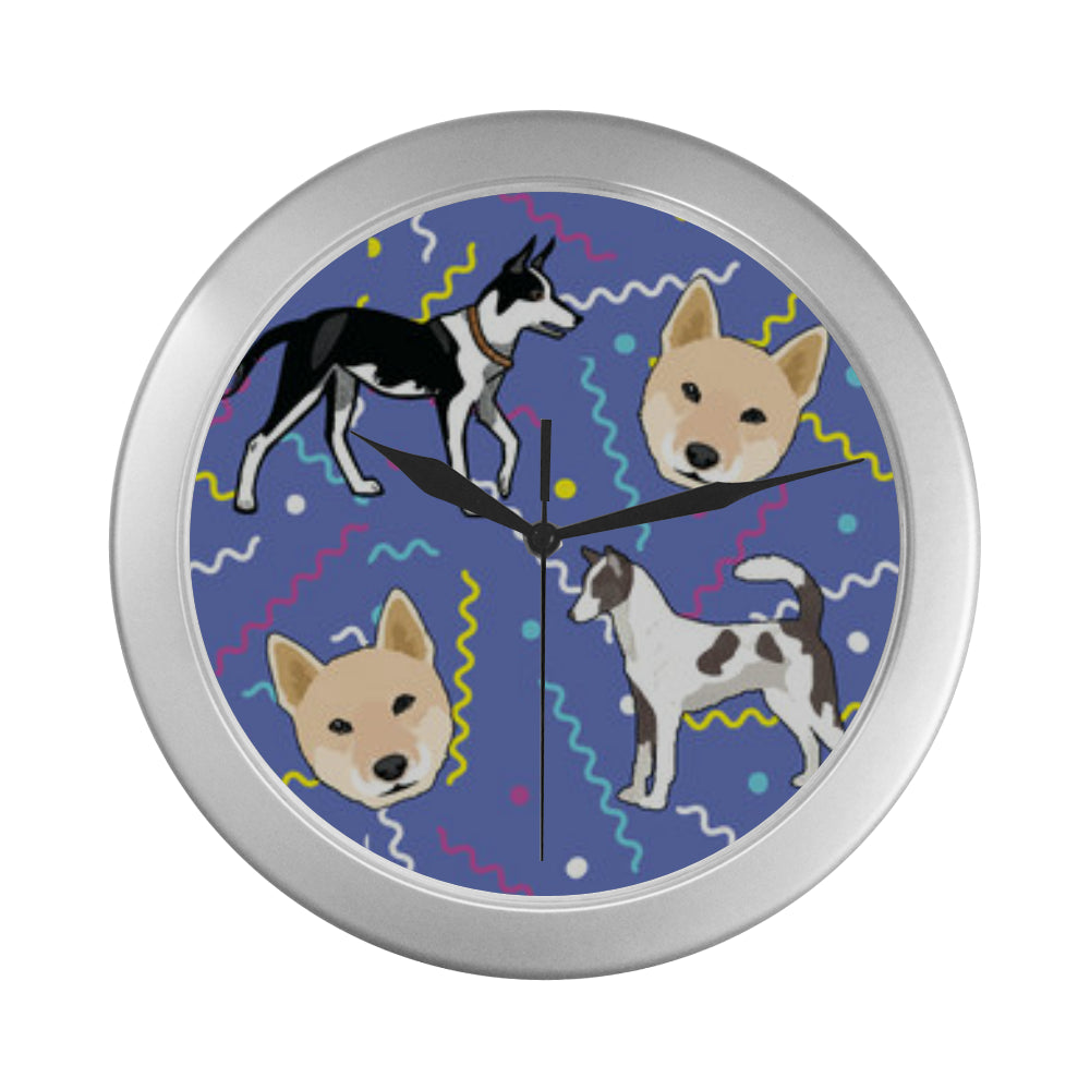 Canaan Dog Silver Color Wall Clock - TeeAmazing