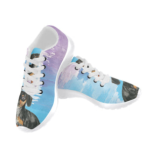 Dachshund Water Colour No.1 White Sneakers Size 13-15 for Men - TeeAmazing