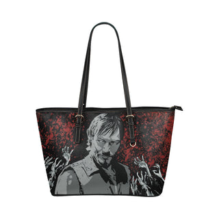 Daryl Dixon Leather Tote Bags - The Walking Dead Bags - TeeAmazing