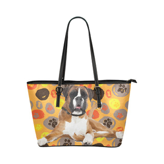 Boxer Leather Tote Bag/Small - TeeAmazing