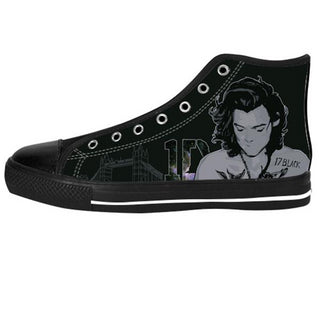 Awesome Custom Harry Shoes Design - 1D Sneakers - TeeAmazing