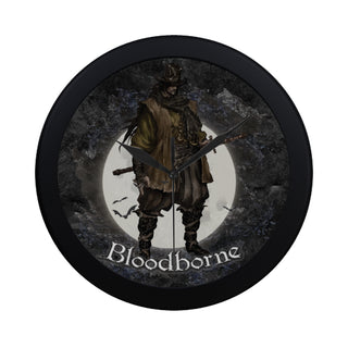 Bloodborne Black Circular Plastic Wall clock - TeeAmazing