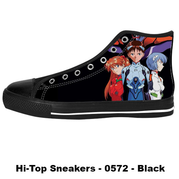 Neon Genesis Evangelion Shoes & Sneakers - Custom Neon Genesis Evangelion Canvas Shoes - TeeAmazing