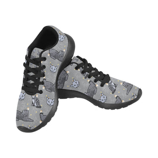 Highlander Cat Black Sneakers Size 13-15 for Men - TeeAmazing