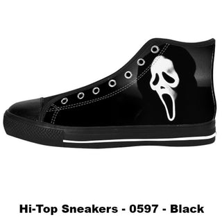 Ghostface Shoes & Sneakers - Custom Scream Canvas Shoes - TeeAmazing
