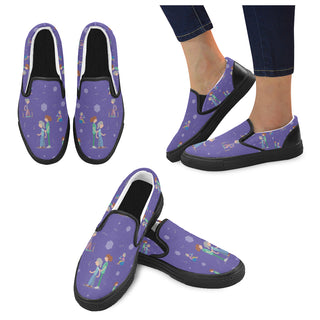 Physical Therapist Pattern Black Women's Slip-on Canvas Shoes - TeeAmazing