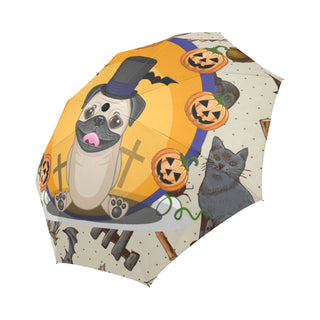 Pug Halloween Auto-Foldable Umbrella - TeeAmazing