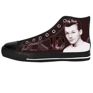 Louis Tomlinson Shoes & Sneakers - Custom One Direction Canvas Shoes - TeeAmazing