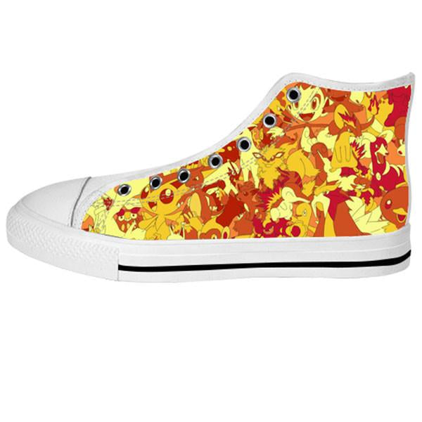 Fire Type Shoes & Sneakers - Custom Canvas Shoes - TeeAmazing