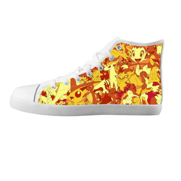 Fire Type Shoes & Sneakers - Custom Canvas Shoes - TeeAmazing