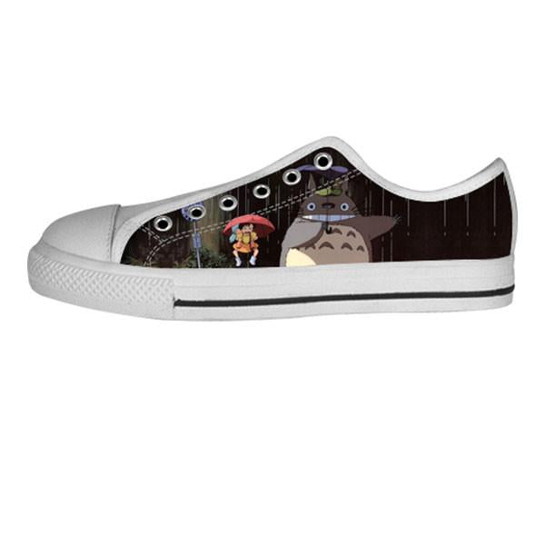 Totoro Umbrella Scene Shoes & Sneakers - Custom Totoro Canvas Shoes - TeeAmazing
