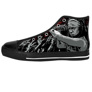 Michonne Shoes & Sneakers - Custom The Walking Dead Canvas Shoes - TeeAmazing