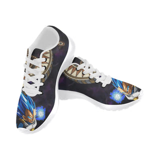 Vegeta SSGSS DBZ White Sneakers Size 13-15 for Men - TeeAmazing