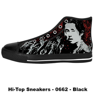 Glen Rhee Shoes & Sneakers - Custom The Walking Dead Canvas Shoes - TeeAmazing