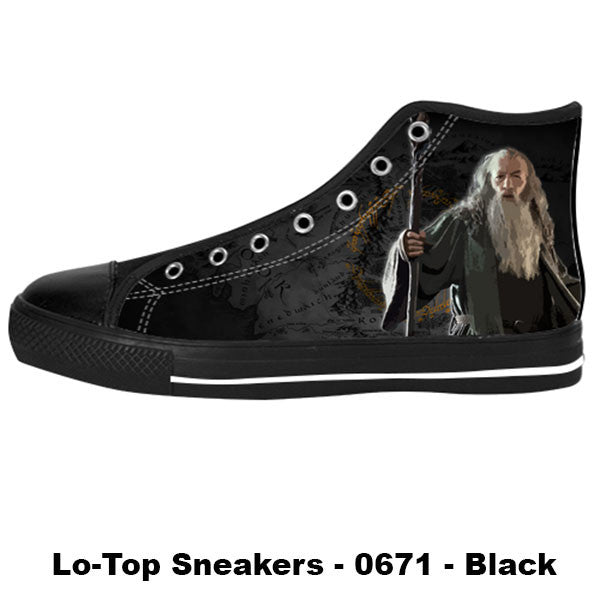 Gandalf Shoes & Sneakers - Custom The Lord of The Rings Canvas Shoes - TeeAmazing