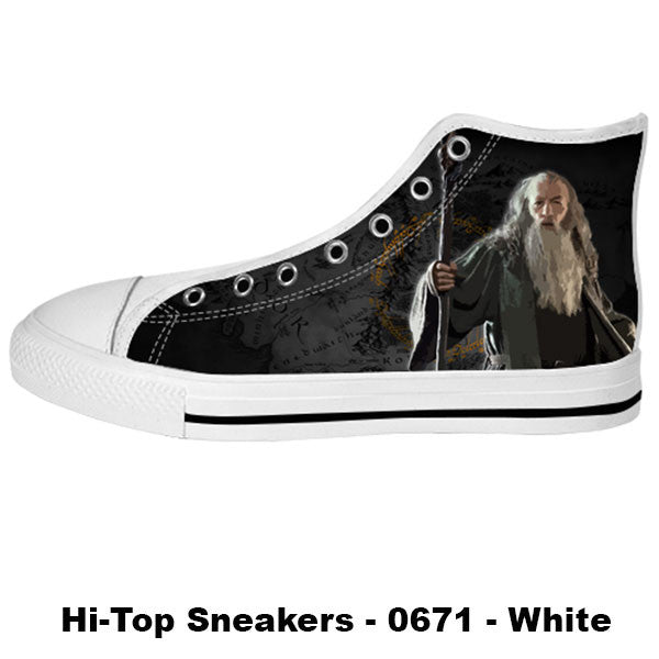 Gandalf Shoes & Sneakers - Custom The Lord of The Rings Canvas Shoes - TeeAmazing