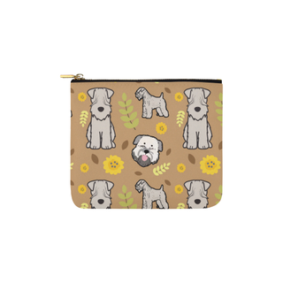 Soft Coated Wheaten Terrier Flower Carry-All Pouch 6''x5'' - TeeAmazing