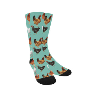 Chicken Pattern Trouser Socks - TeeAmazing