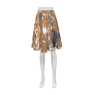 Chiweenie Pattern Athena Women's Short Skirt - TeeAmazing