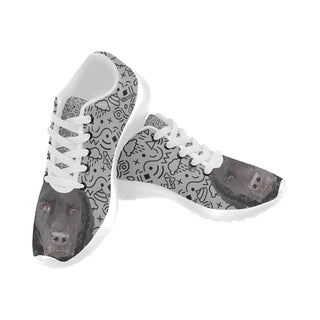 Curly Coated Retriever White Sneakers Size 13-15 for Men - TeeAmazing