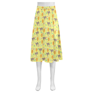 Newfoundland Pattern Mnemosyne Women's Crepe Skirt - TeeAmazing