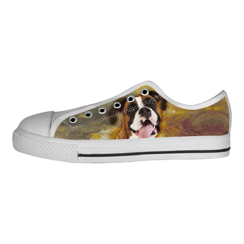 Boxer Shoes & Sneakers - Custom Boxer Canvas Shoes - TeeAmazing