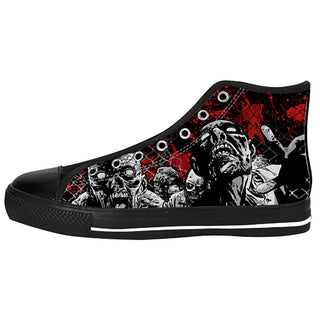 Zombies Shoes & Sneakers - Custom The Walking Dead Canvas Shoes - TeeAmazing