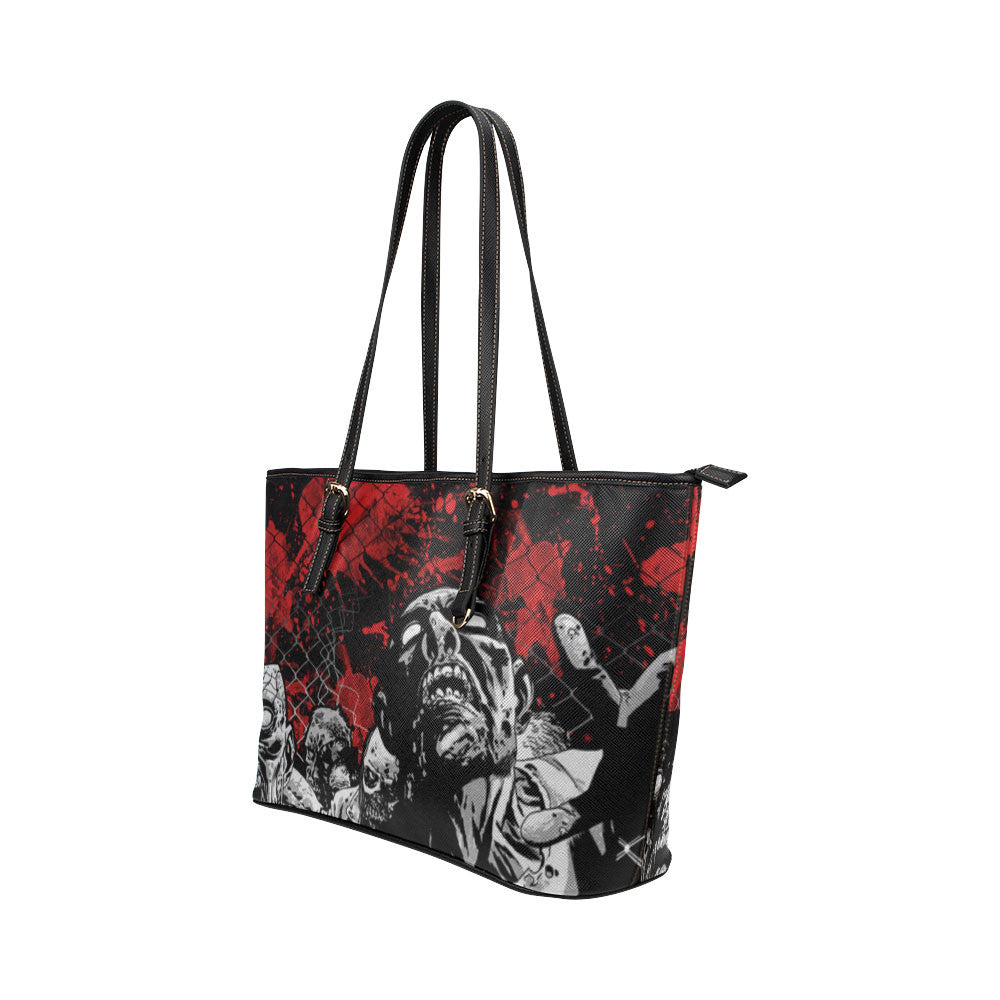 Zombies Leather Tote Bags - The Walking Dead Bags - TeeAmazing