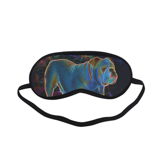 English Bulldog Glow Design 1 Sleeping Mask - TeeAmazing