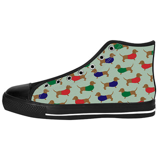 Dachshund Dog Shoes & Sneakers - Custom Dachshund Canvas Shoes - TeeAmazing