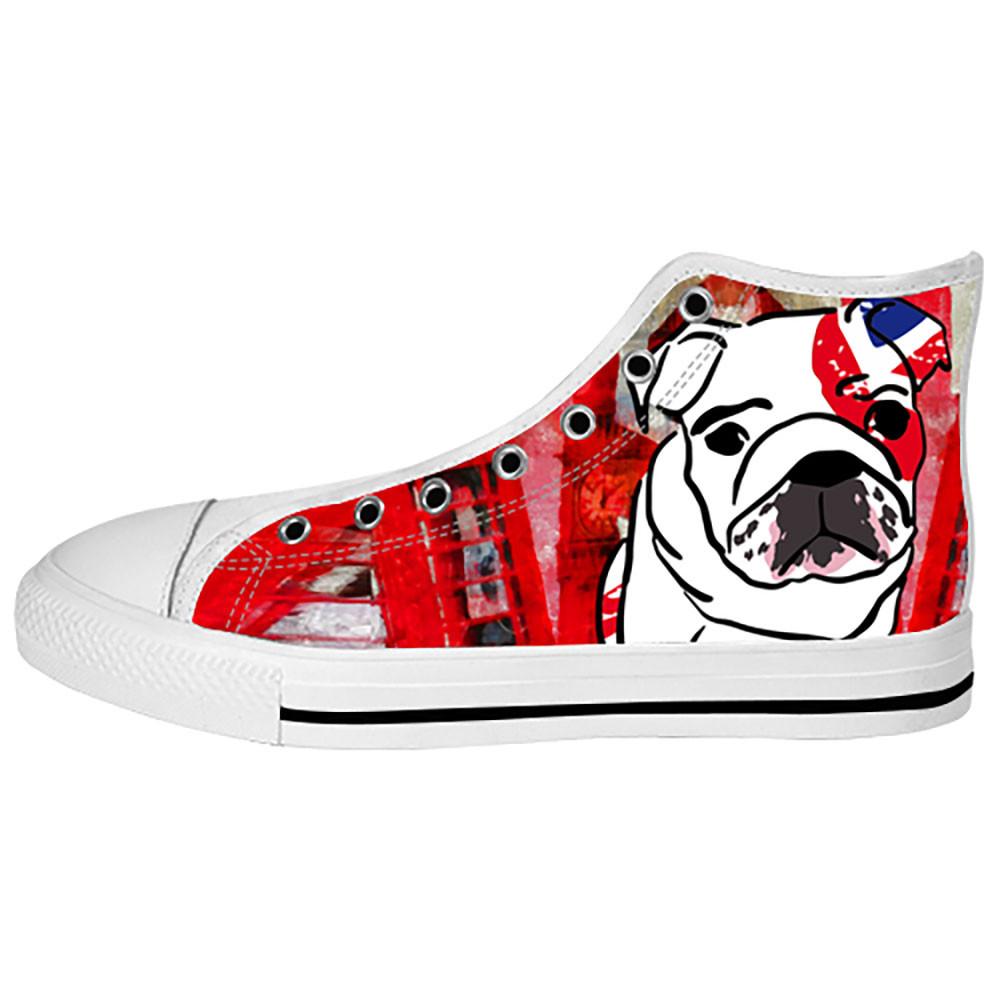 English Bulldog Shoes & Sneakers - Custom English Bulldog Canvas Shoes - TeeAmazing