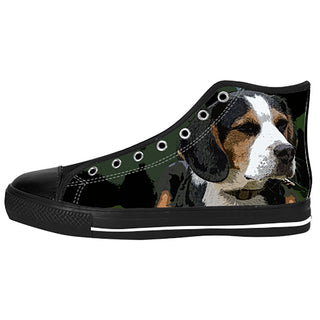 Beagle Shoes & Sneakers - Custom Beagle Canvas Shoes - TeeAmazing