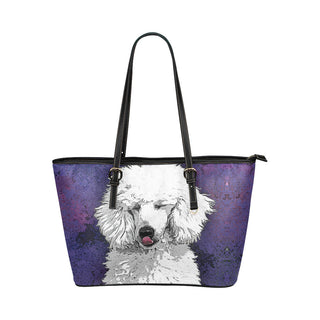 Poodle Dog Leather Tote Bags - Poodle Bags - TeeAmazing
