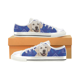 Labrador Retriever White Canvas Women's Shoes/Large Size - TeeAmazing