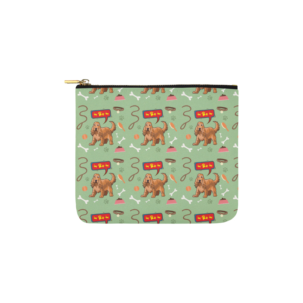 American Cocker Spaniel Pattern Carry-All Pouch 6x5 - TeeAmazing