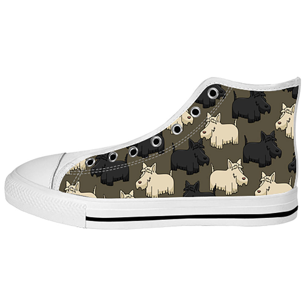 Scottish Terrier Shoes & Sneakers - Custom Scottish Terrier Canvas Shoes - TeeAmazing