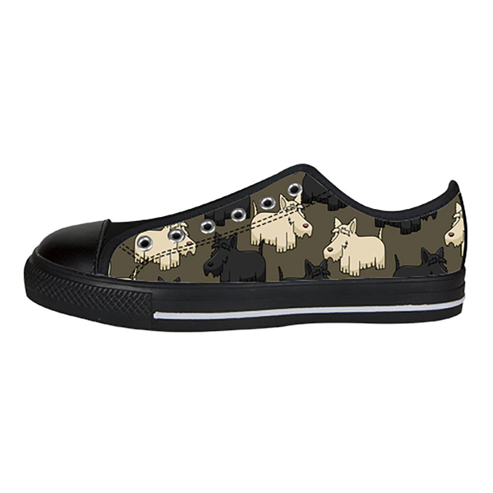 Scottish Terrier Shoes & Sneakers - Custom Scottish Terrier Canvas Shoes - TeeAmazing