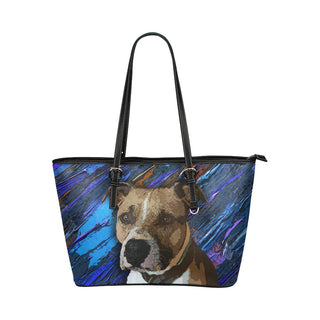 American Staffordshire Terrier Leather Tote Bags - American Staffordshire Terrier Bags - TeeAmazing