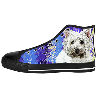 West Highland White Terrier Shoes & Sneakers - Custom West Highland White Terrier Canvas Shoes - TeeAmazing