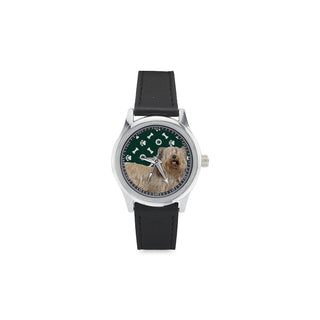 Skye Terrier Kid's Stainless Steel Leather Strap Watch - TeeAmazing