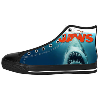 Jaws Shoes & Sneakers - Custom Jaws Canvas Shoes - TeeAmazing